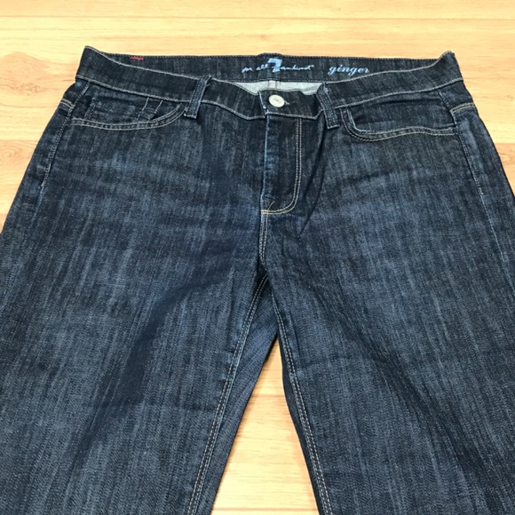 7 For All Mankind Denim - 7 For All Mankind Ginger flare Leg Trousers Sz 29